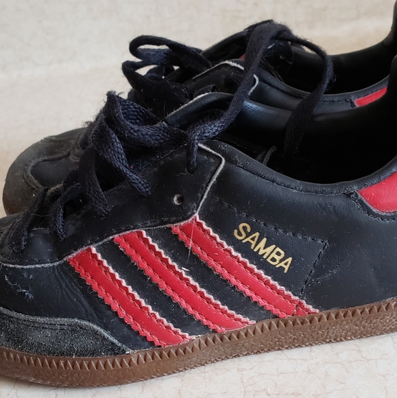 Adidas Samba Boys Red/Black size 11K, Toddler - Picture 5 of 6